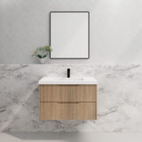 ABS BALI Wall Hung Vanity American Oak 900mm