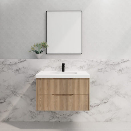 ABS BALI Wall Hung Vanity American Oak 900mm