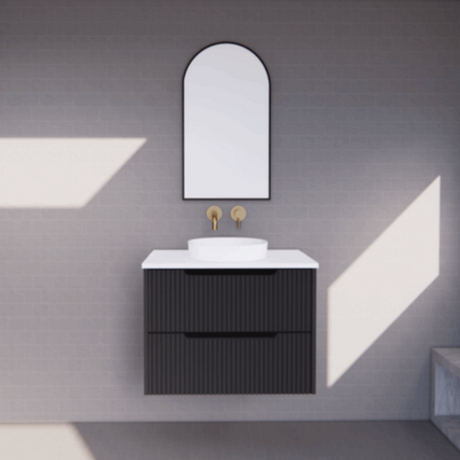 ABS BALI Wall Hung Vanity Matte Black 750mm