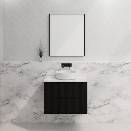 ABS BALI Wall Hung Vanity Matte Black 750mm