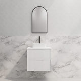 ABS BALI Wall Hung Vanity Matte White 600mm