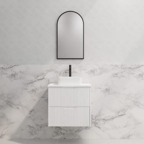 ABS BALI Wall Hung Vanity Matte White 600mm