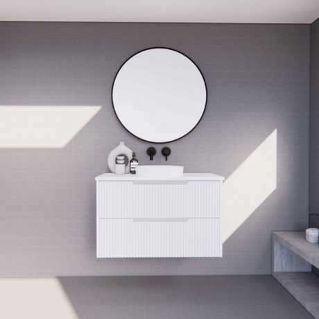 ABS BALI Wall Hung Vanity Matte White 900mm