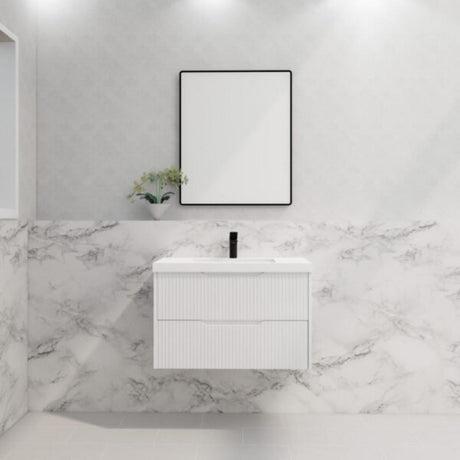 ABS BALI Wall Hung Vanity Matte White 900mm
