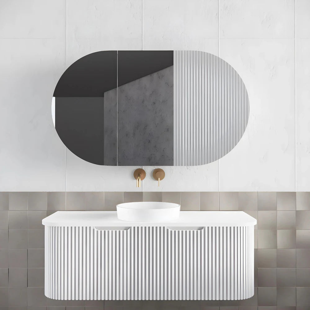 ABS BERGEN Wall Hung Single Bowl Vanity 1200mm (Matte White)