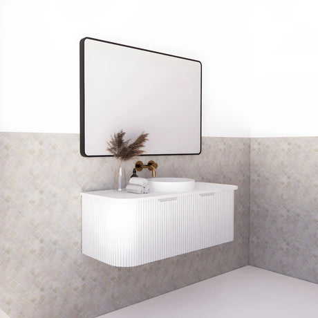 ABS BERGEN Wall Hung Single Bowl Vanity 1200mm (Matte White)