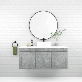 ABS BOSTON Matt Grey Wall Hung Vanity Single Bowl 1200mm