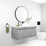 ABS BOSTON Matt Grey Wall Hung Vanity Single Bowl 1200mm