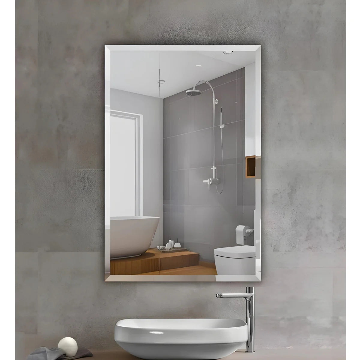 ABS Bevel Edge Rectangle Frameless Mirror