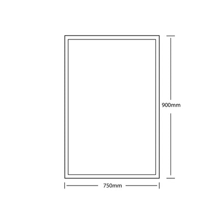ABS Bevel Edge Rectangle Frameless Mirror