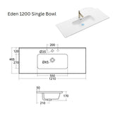 ABS Eden 1200 Single Bowl