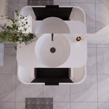 ABS HOUSTON Curved Wall Hung Vanity 900mm (Matte White)
