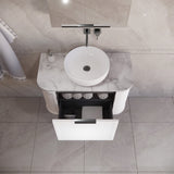 ABS HOUSTON Curved Wall Hung Vanity 900mm (Matte White)