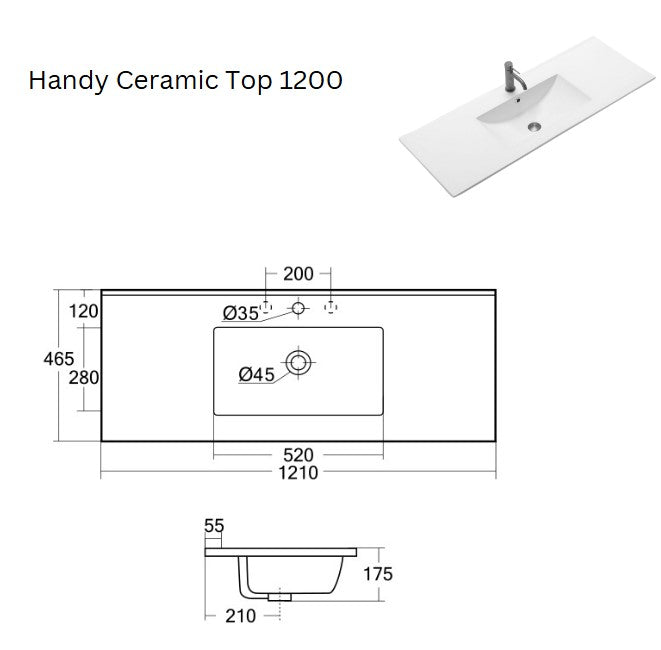 ABS Handy Top 1200 Single Bowl