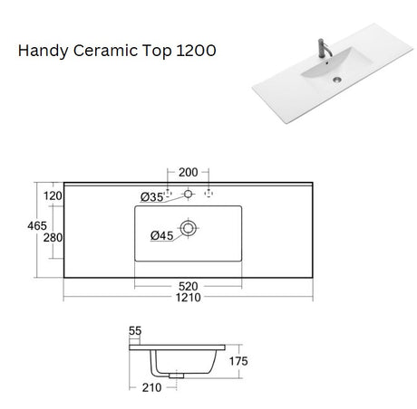 ABS Handy Top 1200 Single Bowl