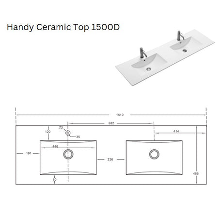 ABS Handy top 1500 Double Bowl