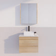 ABS MF Light American Oak Wall Hung Vanity 600mm