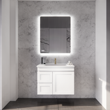 ABS MIAMI Matt White Wall Hung Vanity 750mm