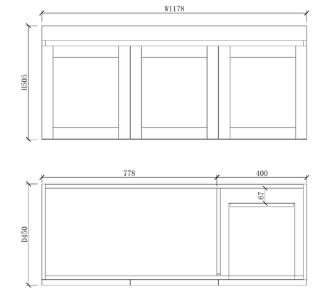 ABS Miami Matt White Wall Hung  Single Bowl Vanity 1200mm