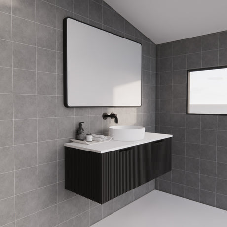ABS VIENNA Wall Hung Single Bowl Vanity 1200mm (Matte Black)