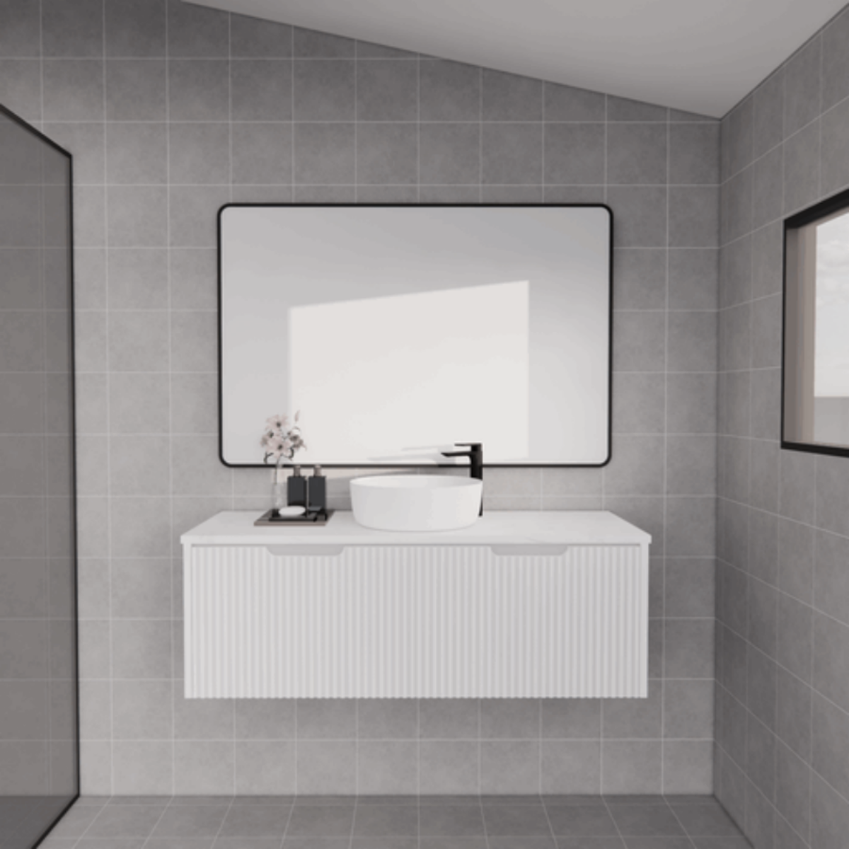 ABS VIENNA Wall Hung Single Bowl Vanity 1200mm (Matte White)