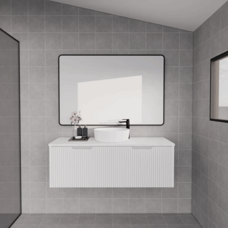 ABS VIENNA Wall Hung Single Bowl Vanity 1200mm (Matte White)