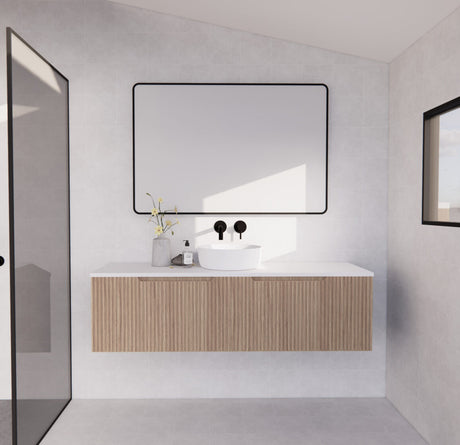 ABS VIENNA Wall Hung Single Bowl Vanity 1500mm (American Oak)