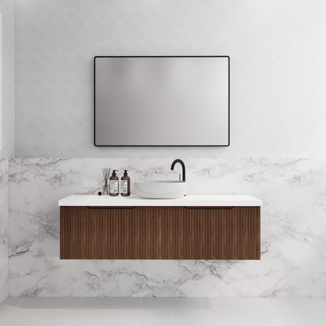 ABS VIENNA Wall Hung Single Bowl Vanity 1500mm (Brown Oak)