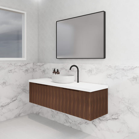 ABS VIENNA Wall Hung Single Bowl Vanity 1500mm (Brown Oak)