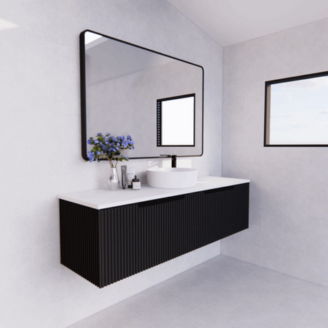 ABS VIENNA Wall Hung Single Bowl Vanity 1500mm (Matte Black)