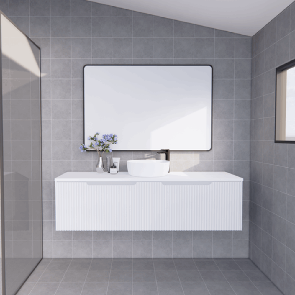 ABS VIENNA Wall Hung Single Bowl Vanity 1500mm (Matte White)