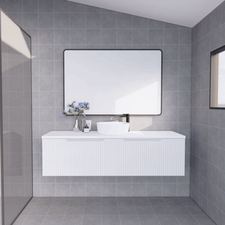 ABS VIENNA Wall Hung Single Bowl Vanity 1500mm (Matte White)