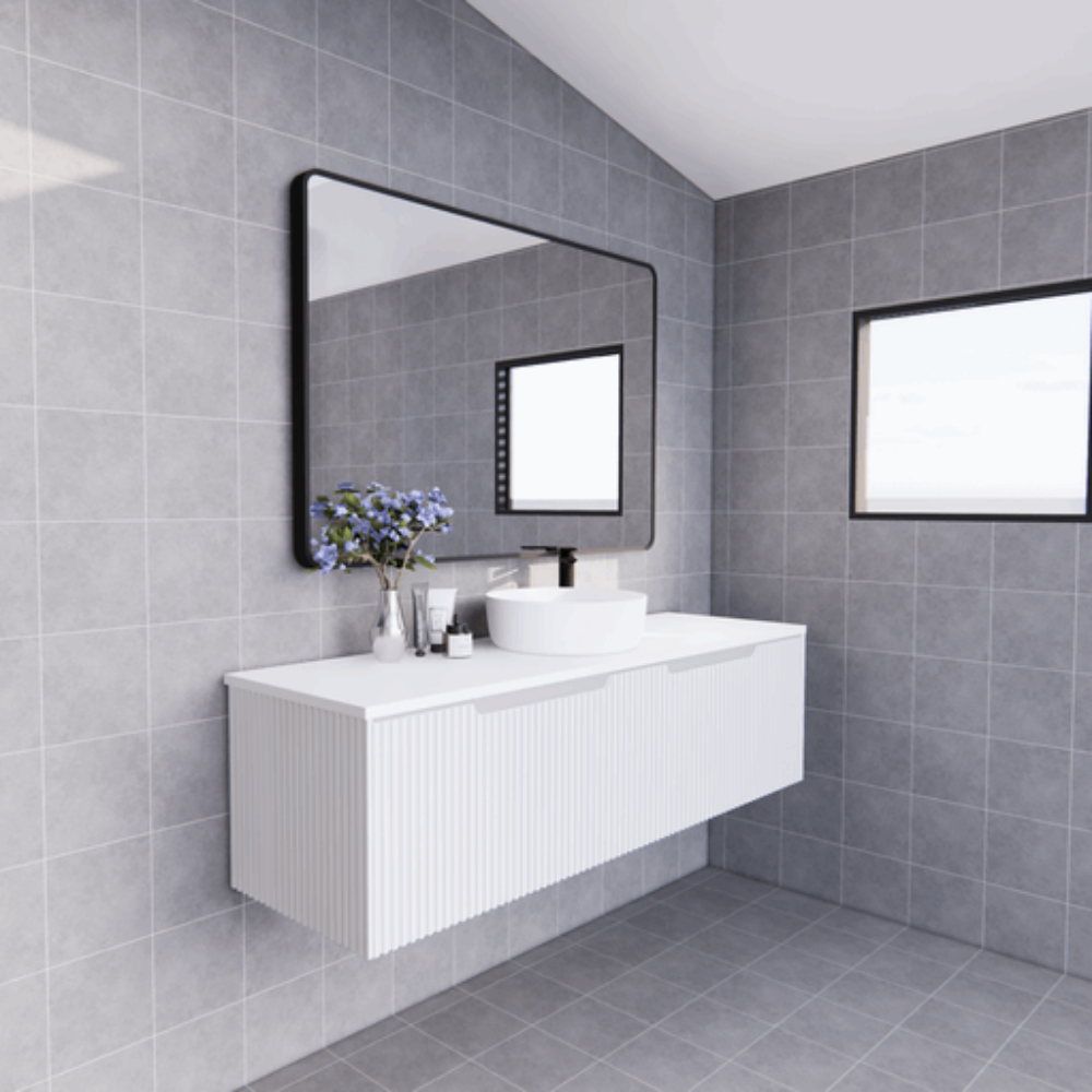 ABS VIENNA Wall Hung Single Bowl Vanity 1500mm (Matte White)
