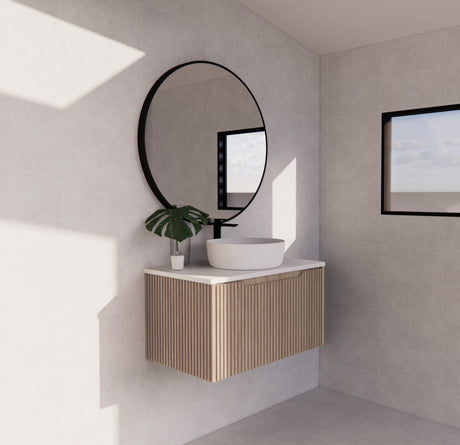ABS VIENNA Wall Hung Vanity 750mm (American Oak)