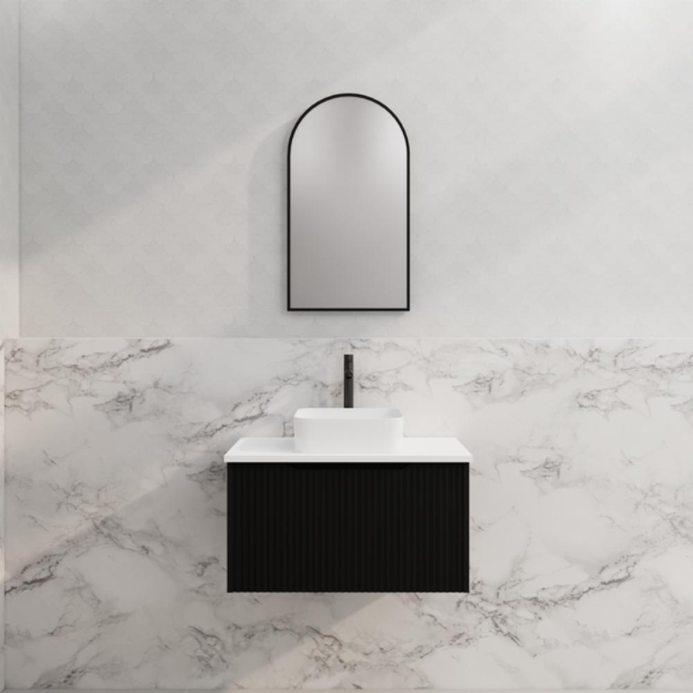 ABS VIENNA Wall Hung Vanity 750mm (Matte Black)