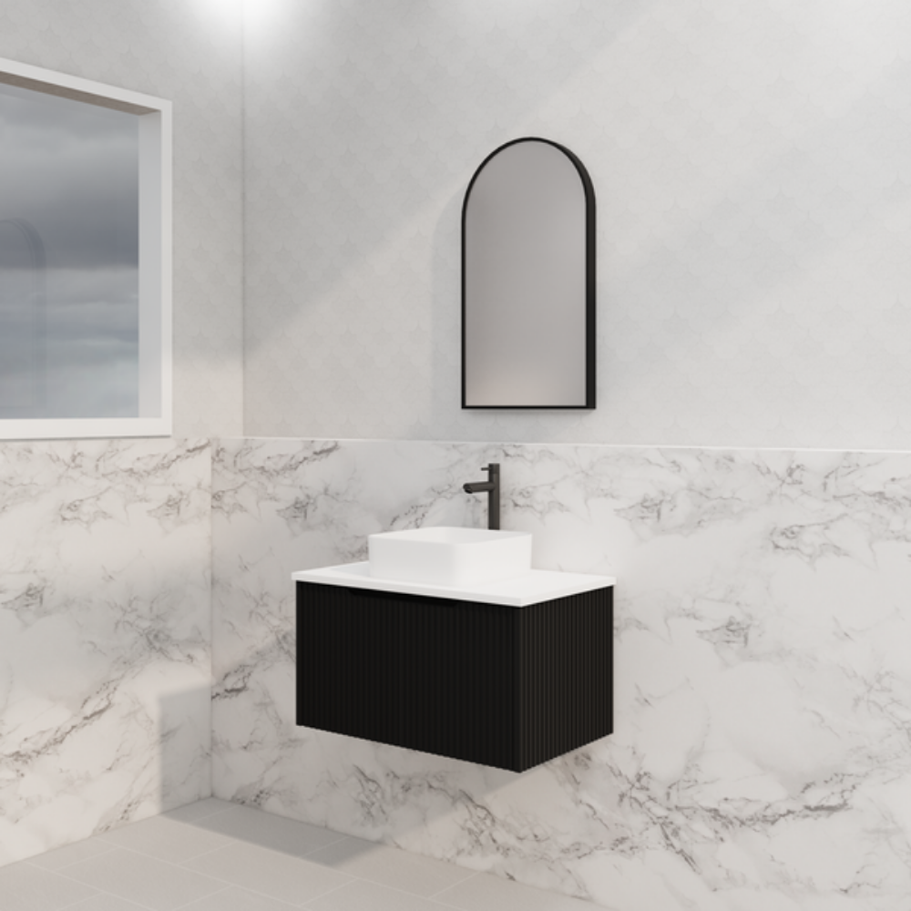 ABS VIENNA Wall Hung Vanity 750mm (Matte Black)