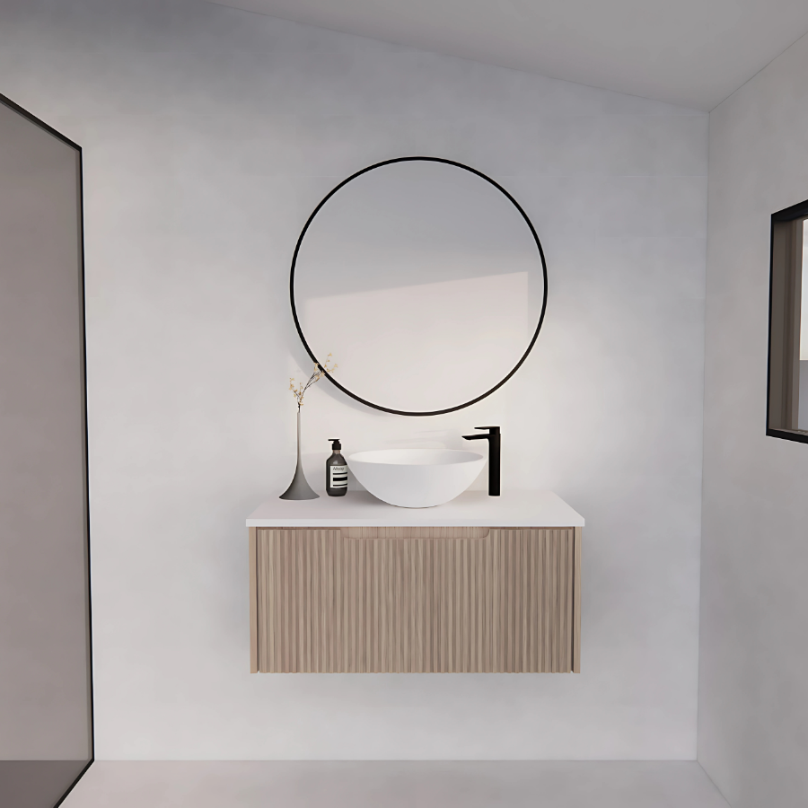 ABS VIENNA Wall Hung Vanity 900mm (American Oak)