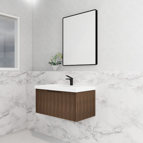 ABS VIENNA Wall Hung Vanity 900mm (Brown Oak)