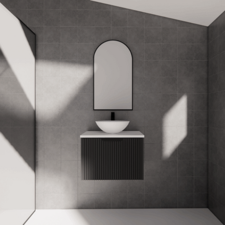 ABS VIENNA Wall Hung Vanity Matte Black 600mm