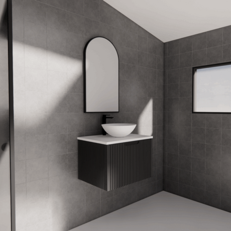 ABS VIENNA Wall Hung Vanity Matte Black 600mm