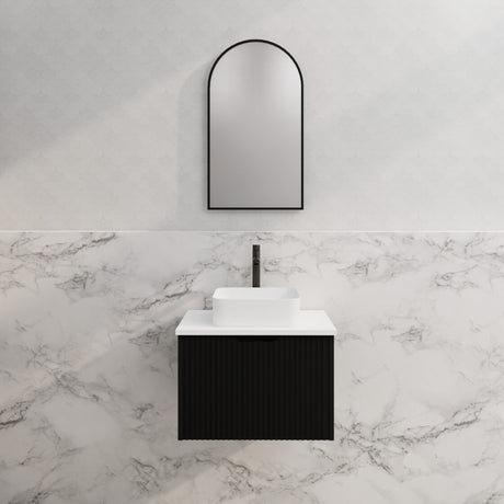 ABS VIENNA Wall Hung Vanity Matte Black 600mm