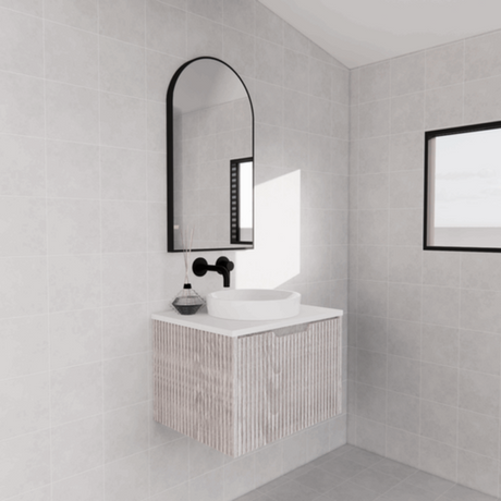 ABS VIENNA Wall Hung Vanity White Oak 600mm