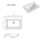 Riva BALI Wall Hung Vanity American Oak (All Sizes)