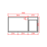 acacia-shaker-wall-hung-pvc-vanity-900mm-right-left-drawer