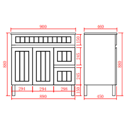 acacia-shaker-floor-pvc-vanity-900mm-right-left-drawer