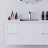 ACACIA SHAKER PVC Wall Hung Vanity 900 (Matte White)