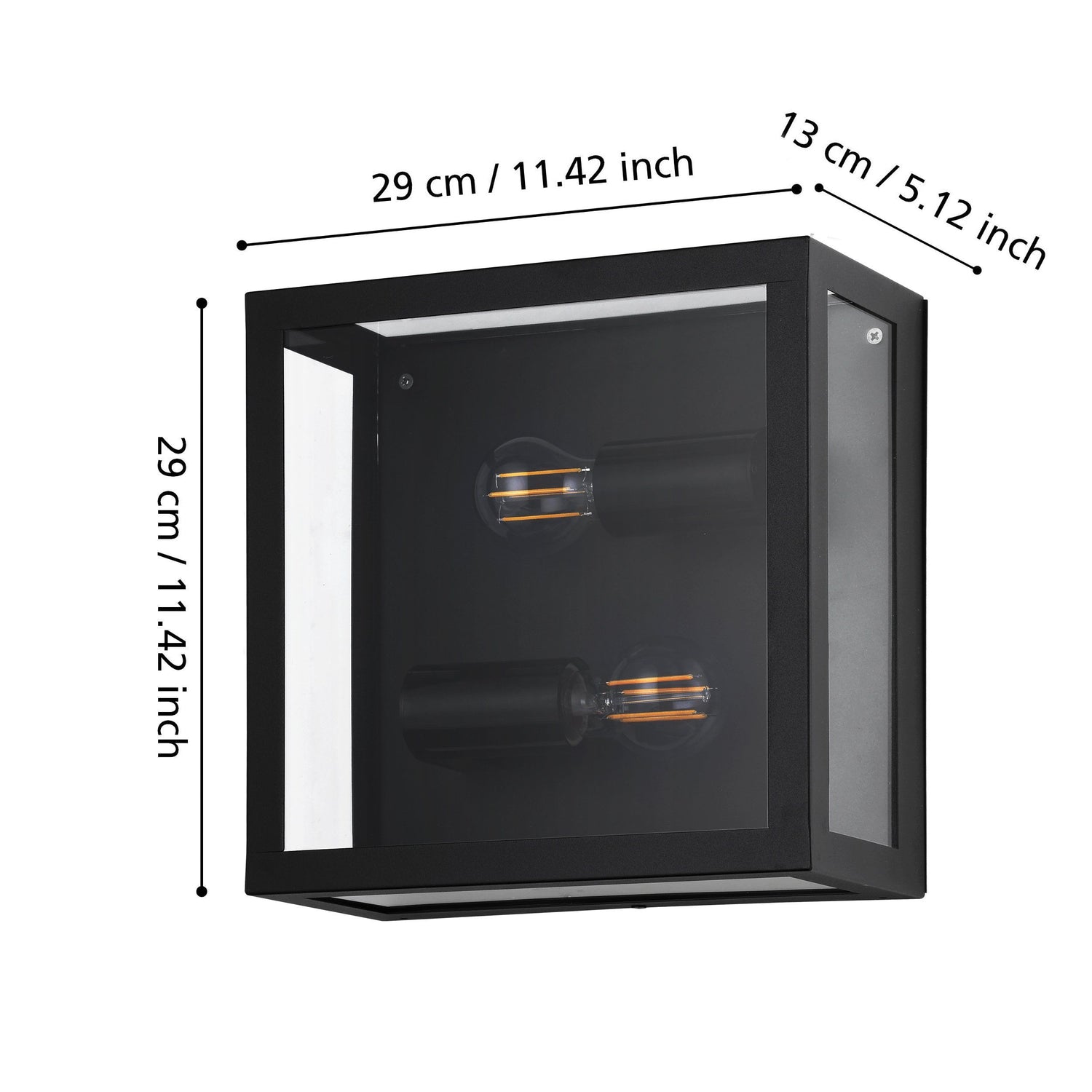 ALAMONTE 1 wall/ceiling light Steel Black