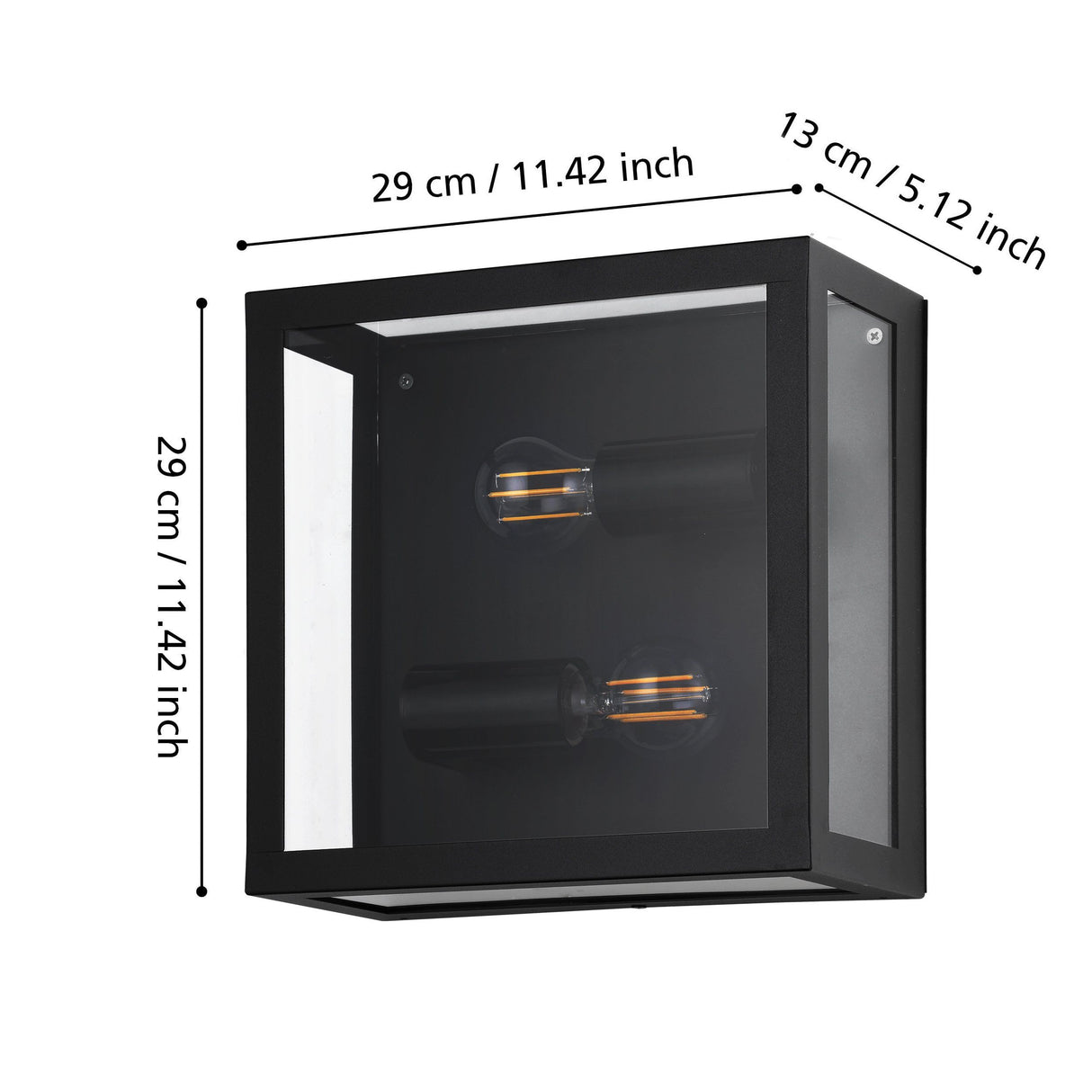 ALAMONTE 1 wall/ceiling light Steel Black