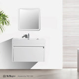 ALEXANDRA Wall Hung Vanity Gloss White 760mm - Clearance