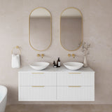 ALISON Wall Hung Vanity Matte White (All Sizes)